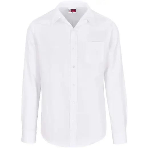 Mens Long Sleeve Oxford White